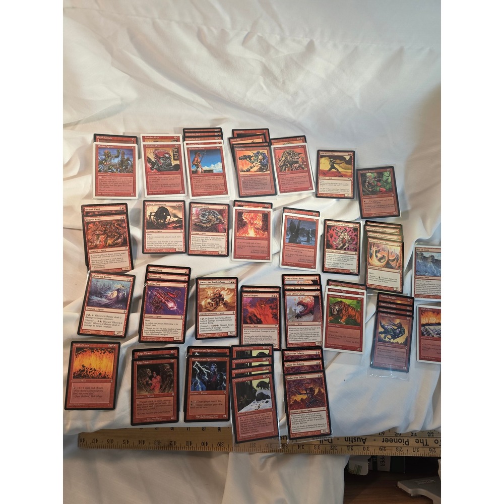 MTG Magic The Gathering Red Creature Card Lot 40+ Cards Kamigawa Spirits Goblins